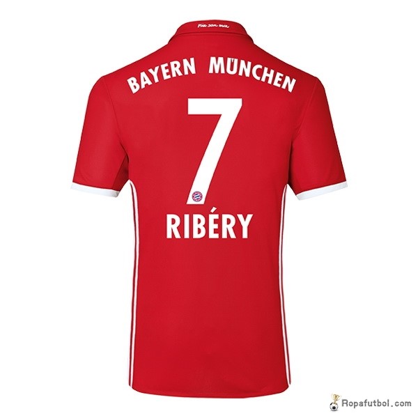 Camiseta Bayern de Múnich Replica Primera Ropa Ribery 2016/17 Rojo